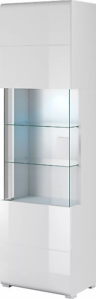 INOSIGN Vitrine "Toledo,Höhe 204 cm trendige Glasvitrine mit dekorative Frä günstig online kaufen