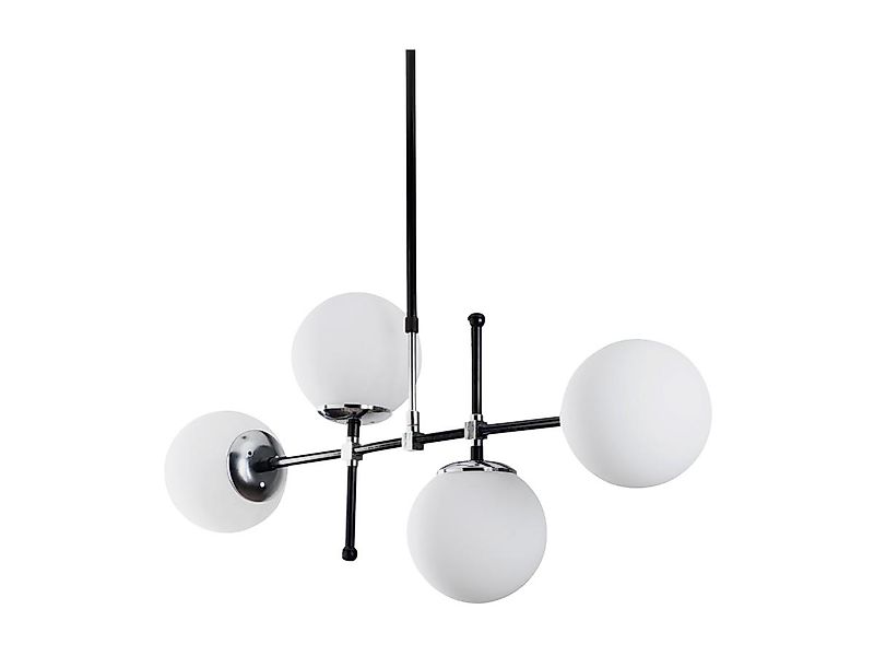 Deckenleuchte mit 4 Leuchten höhenverstellbar - Metall - 108 x 67/82 cm - S günstig online kaufen