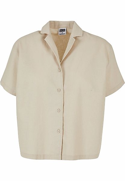URBAN CLASSICS Klassische Bluse "Urban Classics Damen Ladies Linen Mixed Re günstig online kaufen