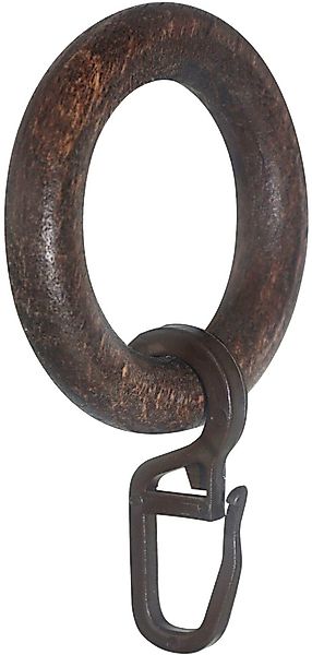 GARESA Gardinenring Holzring mit Haken, (20-St), günstig online kaufen