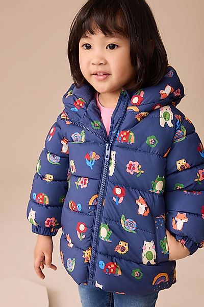 Next Steppmantel Wasserabweisender Kapuzenmantel mit Fleecefutter günstig online kaufen