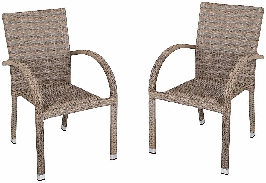 Garden Pleasure Stapelstuhl "MODESTO" (Set) 2 Stk.2er Set, auch für die Gas günstig online kaufen