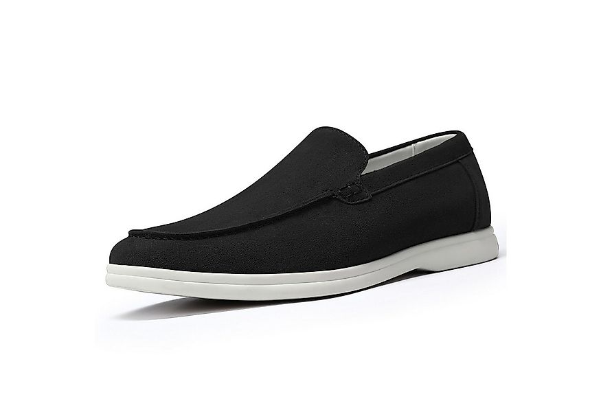 Allthemen Loafer aus Wildlederoptik Mokassins Herren Slipper casual Halbsch günstig online kaufen