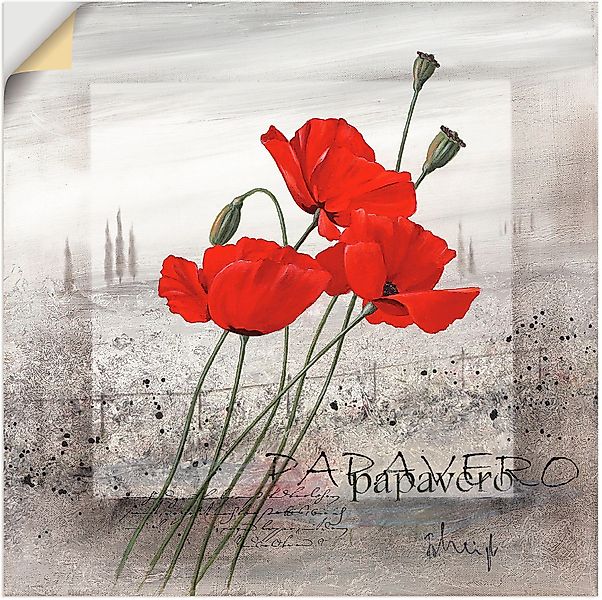 Artland Wandbild Mohnblumen, Blumen (1 St), günstig online kaufen