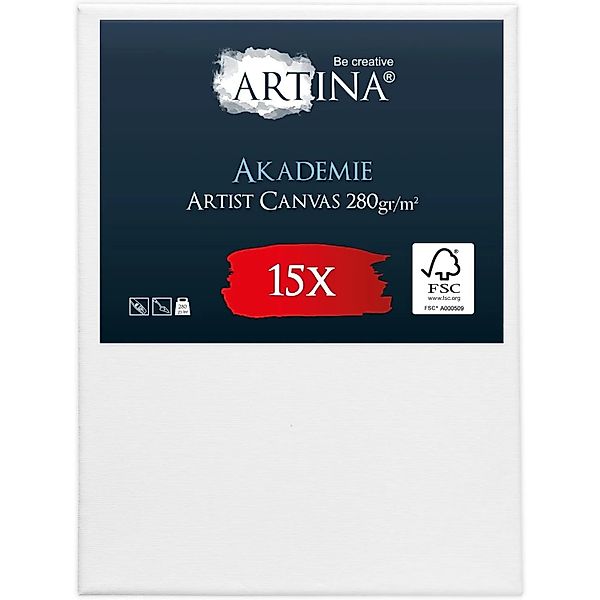 Artina Akademie Keilrahmen 40x40cm FSC 15tlg günstig online kaufen