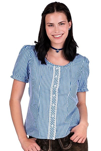 Spieth & Wensky Trachtenbluse Trachtenbluse - DOTTERBLUME - hellblau günstig online kaufen