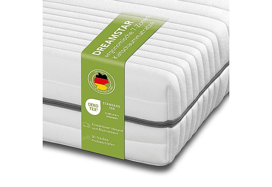 Kaltschaummatratze Silber, 7 Zonen Matratze 90x200 cm, 140x200 cm, Dreamsta günstig online kaufen