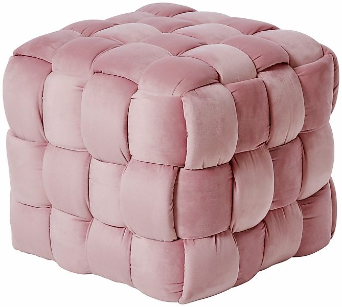 Jahnke "WEB ART S" Hocker, Couchtisch, Beistelltisch gepolstert in edler Fl günstig online kaufen