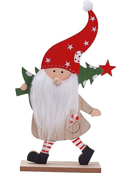 Trend Line Weihnachtsfigur TrendLine Dekofigur Holz Weihnachtsmann 32 x 19 günstig online kaufen
