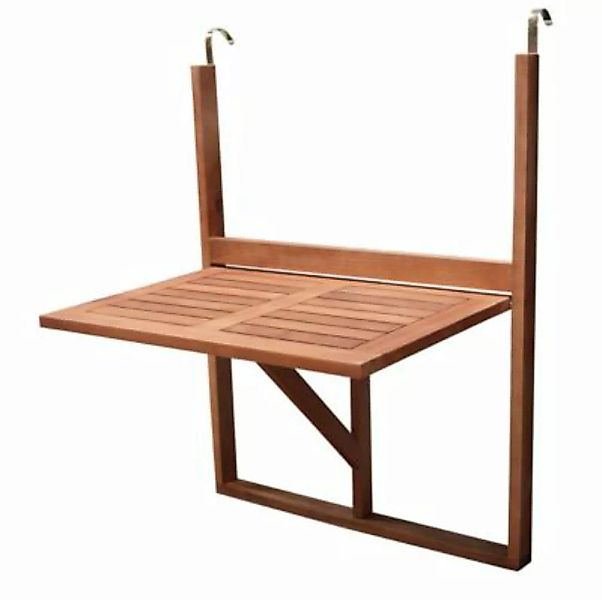 DEGAMO® Balkonhängetisch 60x40cm, Akazienholz geölt braun günstig online kaufen