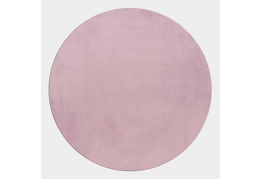 SIMPEX24 Teppich Unicolor - Einfarbig, Rund, Höhe: 20 mm, Teppich Wohnzimme günstig online kaufen