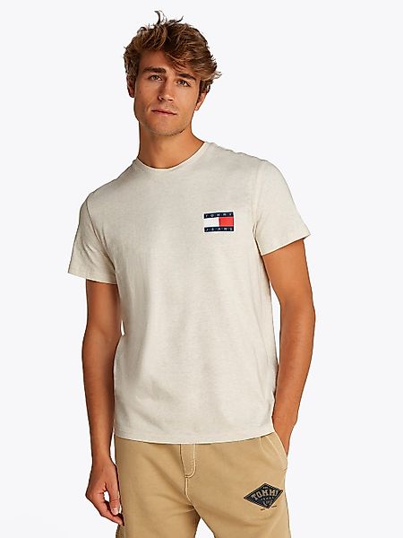 Tommy Jeans T-Shirt "TJM SLIM FIT ESSENTIAL FLAG" Mit Rundhalsausschnitt günstig online kaufen