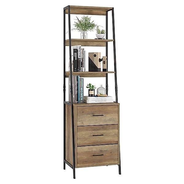 HOMECHO Bücherregal, Standregal 3 Ebenen Leiterregal günstig online kaufen