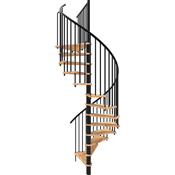Minka Spindeltreppe  Spiral Smart Schwarz Geschosshöhe bis 305 cm günstig online kaufen