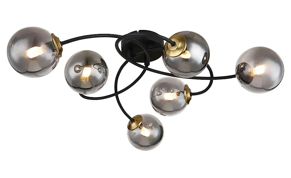 Globo Lighting Deckenleuchte  Jorge ¦ schwarz ¦ Maße (cm): B: 52 H: 17,5 T: günstig online kaufen