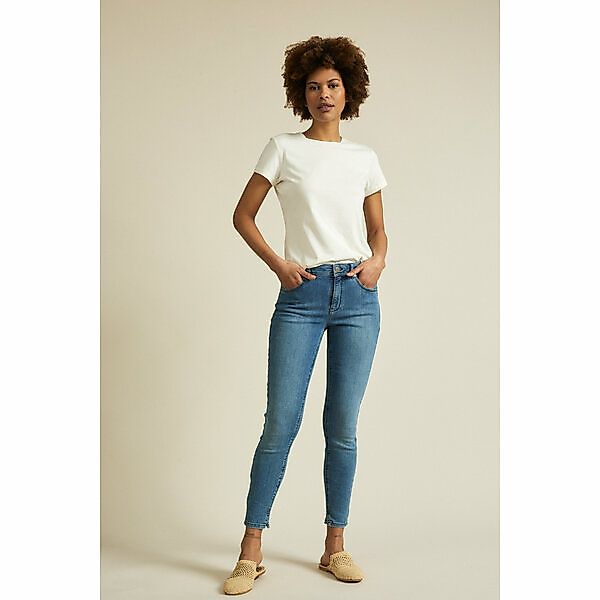 High-waist-jeans Aus Bio-baumwolle Gots günstig online kaufen