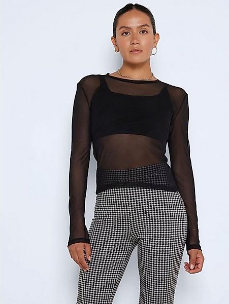 Noisy may T-Shirt NMJUDITH L/S MESH TOP BG NOOS günstig online kaufen