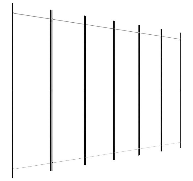 furnicato Raumteiler 6-tlg. Paravent Weiß 300x200 cm Stoff, 1-tlg. günstig online kaufen