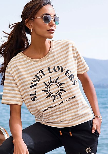 H.I.S T-Shirt, gestreift mit Print günstig online kaufen