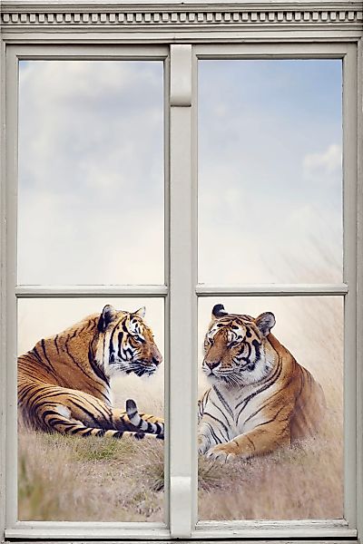 queence Wandsticker "Tiger", Wandsticker, Wandbild, selbstklebend, 3D, Fens günstig online kaufen