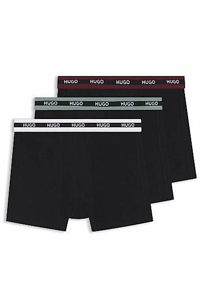 HUGO Underwear Trunk "BOXERBR TRIPL PLANET" kontrastfarbener Bund mit Logo günstig online kaufen