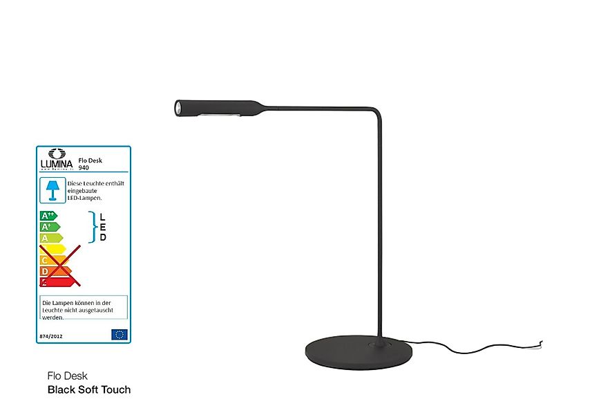 FLO Desk Tischlampe schwarz günstig online kaufen
