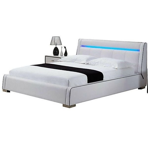 JVmoebel Bett Design Leder Bett Doppel Ehe Modernes Hotel Gestell Luxus Bet günstig online kaufen