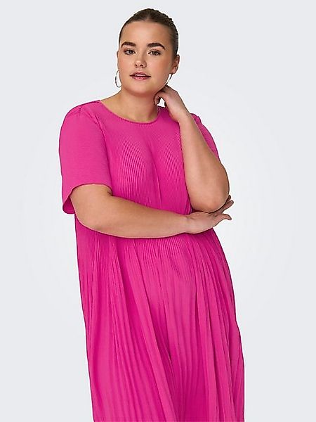 ONLY CARMAKOMA Minikleid CARBADOTTE S/S BLK DRESS WVN mit Plisseefalten günstig online kaufen
