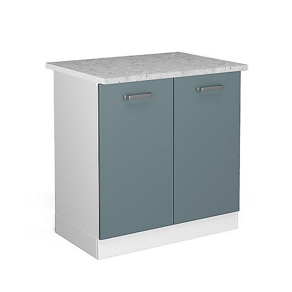Vicco Spülenunterschrank R-Line Küchenunterschrank für die Spüle Blau-Grau/ günstig online kaufen