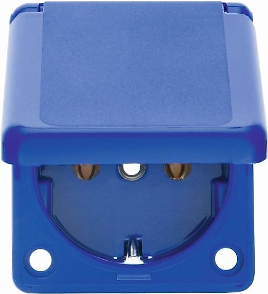 Berker SCHUKO-Einbausteckdose bl mit Klappdeckel 7429635 - 7429635 günstig online kaufen