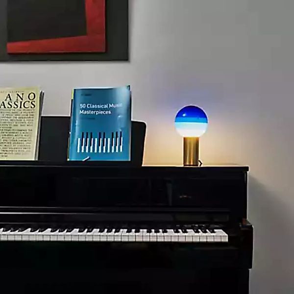 Marset Glas für Dipping Light Tischleuchte LED - Ersatzteil, blau - ø20 cm günstig online kaufen