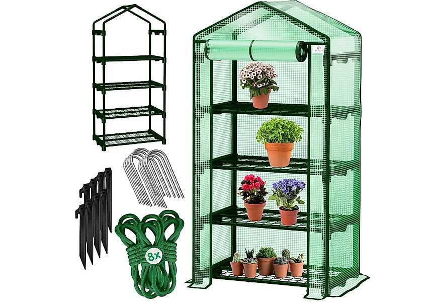 KESSER Foliengewächshaus, Premium Foliengewächshaus Gewächshaus mit Etagen günstig online kaufen