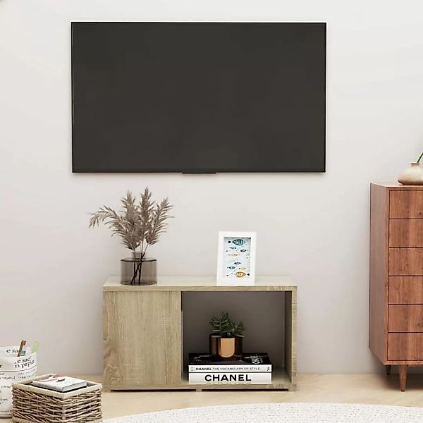 Tv-schrank Sonoma-eiche 60x24x32 Cm Spanplatte günstig online kaufen
