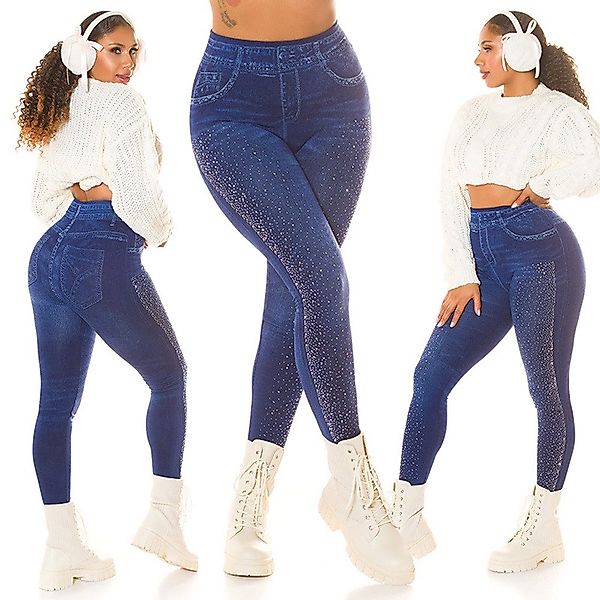 Koucla Jeansleggings Jeans Look High Waist günstig online kaufen