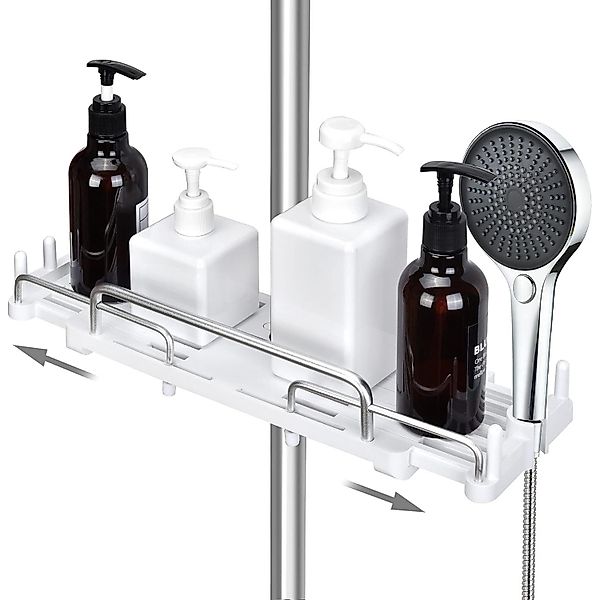 STILVORA Duschablage ausziehbar Duschregal Badregal Eckregal günstig online kaufen