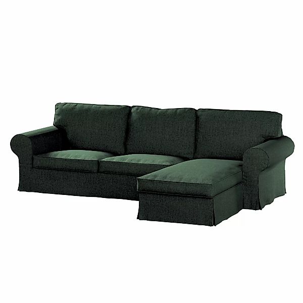 Bezug für Ektorp 2-Sitzer Sofa mit Recamiere, dunkelgrün, Ektorp 2-Sitzer S günstig online kaufen