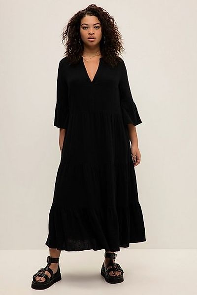 Studio Untold Maxikleid Maxikleid A-Line Musselin günstig online kaufen