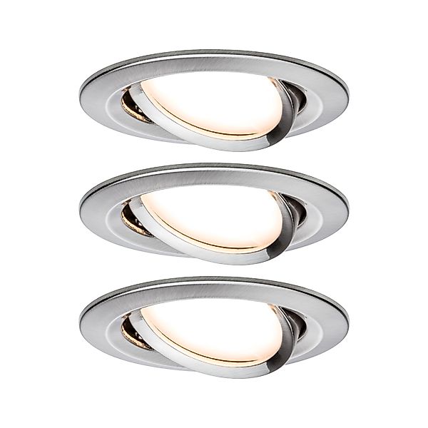 Paulmann "LED Einbauleuchte Nova Coin Basisset schwenkbar rund 84mm 50° Coi günstig online kaufen