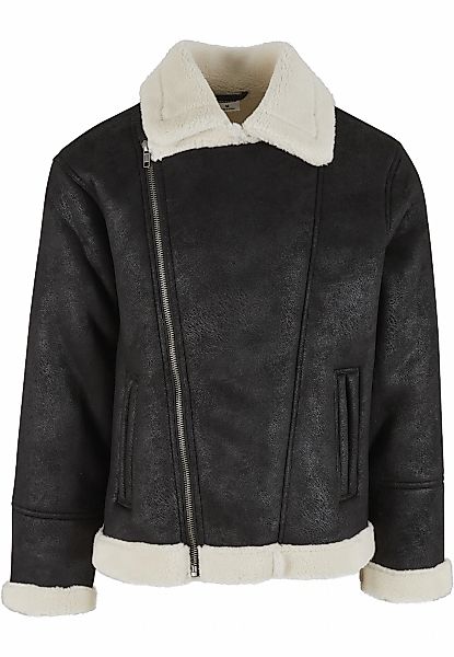 URBAN CLASSICS Winterjacke "Urban Classics Shearling Biker Jacket" 1 Stk. t günstig online kaufen