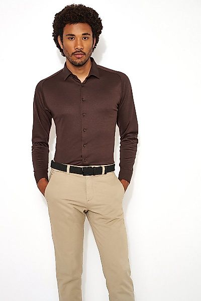 DESOTO Langarmhemd "Casual Kent 1/1", Mit Rundhalsausschnitt günstig online kaufen