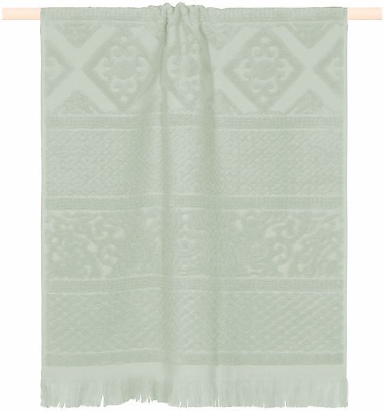 PAD Strandtuch "HARLEM" Made in Europe, Ton in Ton gestreift, mit Ornamente günstig online kaufen