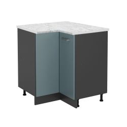 Vicco Eckunterschrank R-Line, Blau-Grau/Anthrazit, 75.6 cm günstig online kaufen