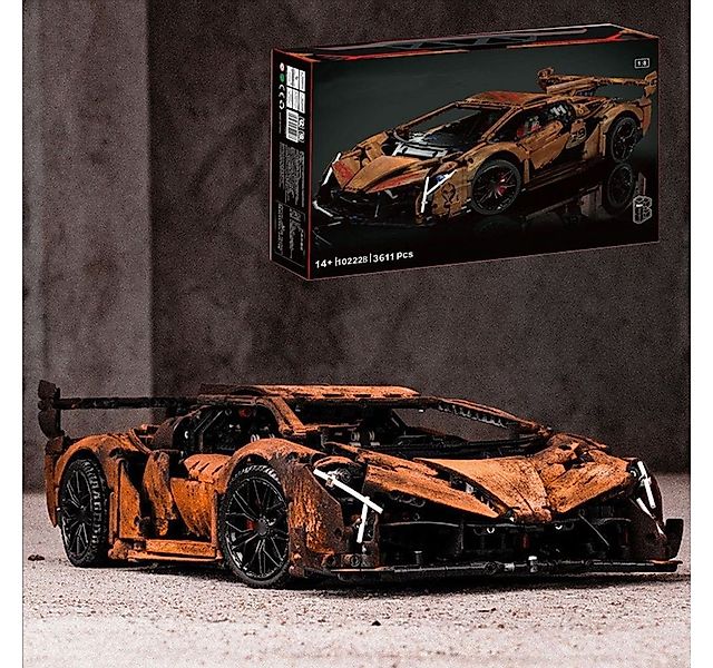 KBOX 10222B Rennwagen,1:8 Moc Klemmbausteine 3611 Teile Statische Version K günstig online kaufen