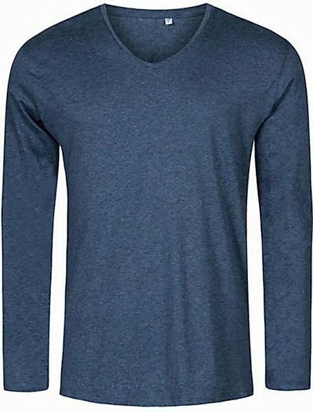 Promodoro Langarmshirt Herren V-Neck T-Shirt Longsleeve, Gekämmte Baumwolle günstig online kaufen