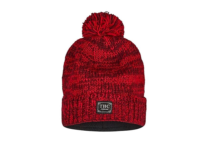 THC Natural Line Strickmütze THC Schafwoll Pudelmütze 715 rot (1 Stück, 1-S günstig online kaufen