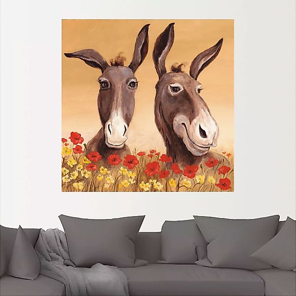 Artland Wandbild "Esel", Haustiere, (1 St.), als Alubild, Outdoorbild, Lein günstig online kaufen