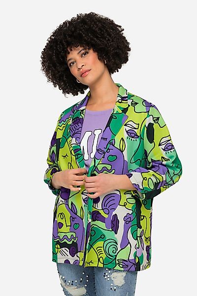 Angel of Style Blusenblazer Blazer Gesichterdruck günstig online kaufen