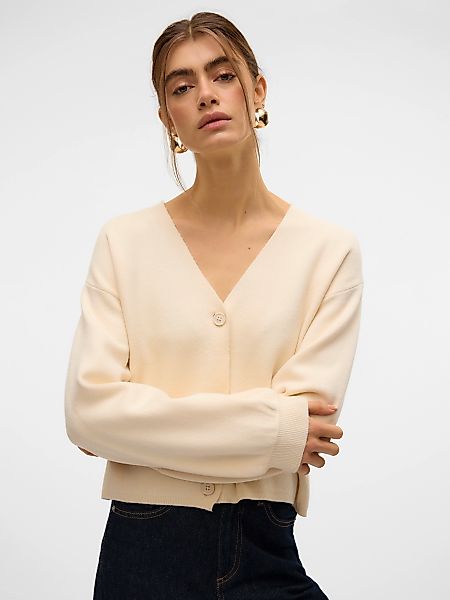 Vero Moda Strickjacke VMGOLD LS V-NECK BUTTON CARDIGAN GA günstig online kaufen