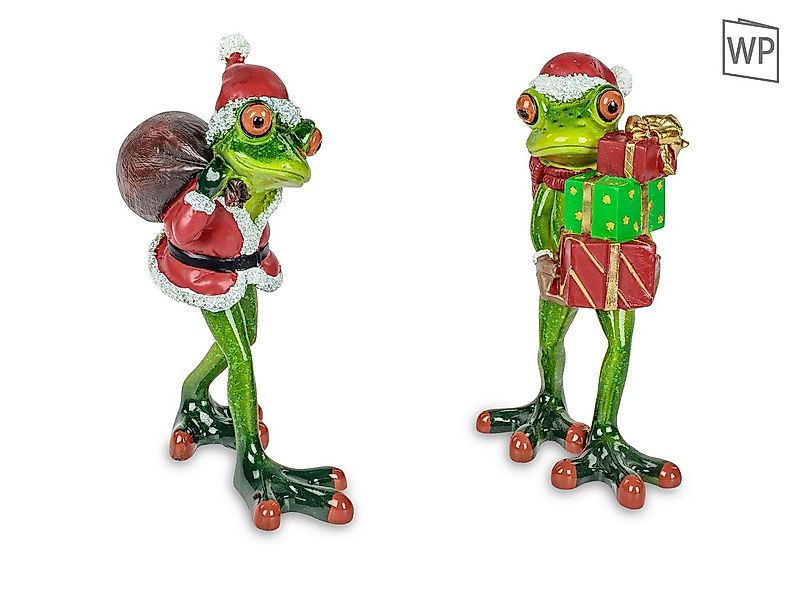 formano Sammelfigur 2er Set Lustige Frösche Weihnachten 15m Figur Weihnacht günstig online kaufen