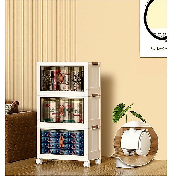 Simloveve Aufbewahrungsbox Stapelbare Aufbewahrungsbox mit Deckel,Schrank O günstig online kaufen